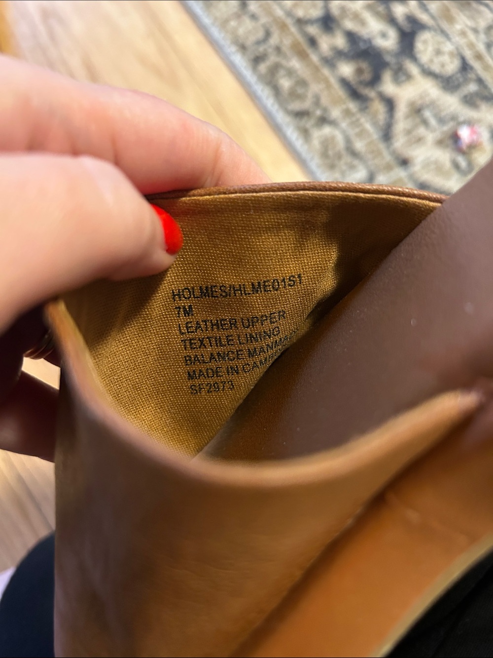 Steve Madden Cognac Holmes Slip-On Leather Slide Sandals Women’s 7 - Picture 3 of 4